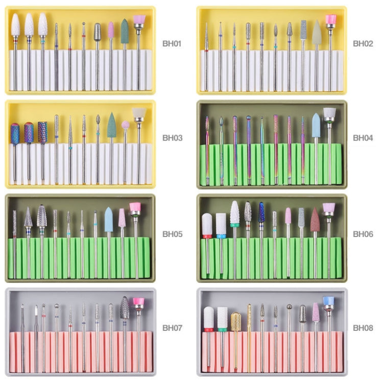 Nail Alloy Tungsten Steel Ceramic Grinding Machine Accessories Nail Grinding Heads Set Polishing Tool, Color Classification: BH-03 - Grinding Tools & Accessories by PMC Jewellery | Online Shopping South Africa | PMC Jewellery | Buy Now Pay Later Mobicred