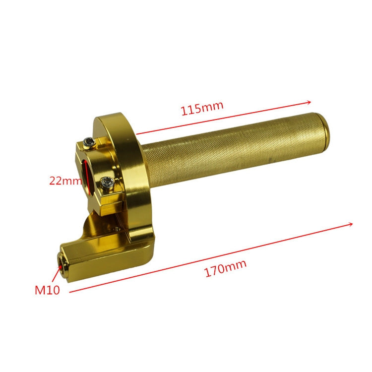 Motorcycle Off-Road Vehicle Modified CNC Handle Throttle Clamp Hand Grip Big Torque Oil Visual Throttle Accelerator(Golden) - Grips by PMC TechLife | Online Shopping South Africa | PMC TechLife | Buy Now Pay Later Mobicred