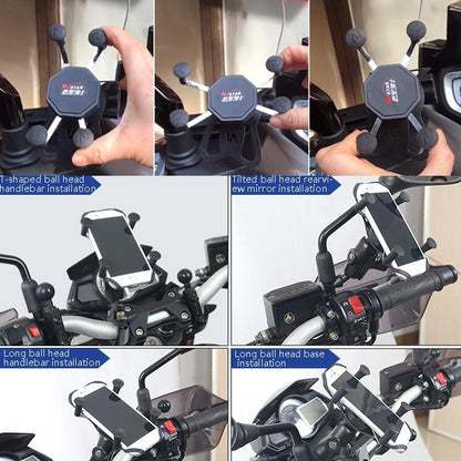 N-STAR N002 Motorcycle Bicycle Mobile Phone Bracket Riding Equipment(Small Long Ball Head) - Holders by N-STAR | Online Shopping South Africa | PMC Jewellery | Buy Now Pay Later Mobicred