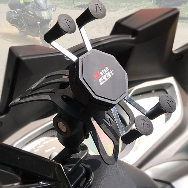 N-STAR N002 Motorcycle Bicycle Mobile Phone Bracket Riding Equipment(Small Tilted Head) - Holders by N-STAR | Online Shopping South Africa | PMC Jewellery | Buy Now Pay Later Mobicred