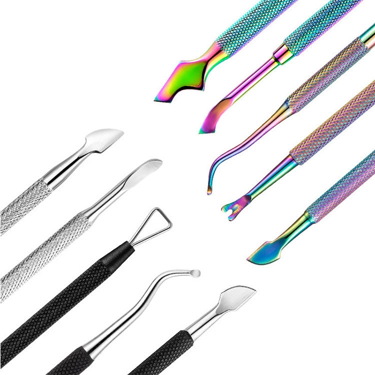 FABIYAN Stainless Steel Dead Skin Shear Steel Push Nail Art Tool Set, Specification: 3 Sets  Set 4 - Nail Clipper by PMC Jewellery | Online Shopping South Africa | PMC Jewellery | Buy Now Pay Later Mobicred