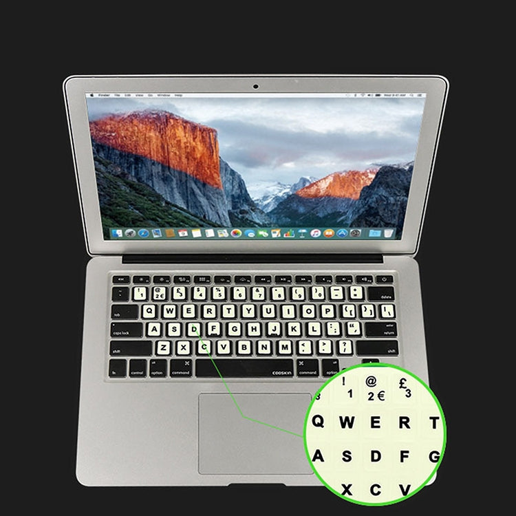 3 PCS Luminous Keyboard Stickers Notebook Desktop Computer Keyboard Stickers(Hebrew) - free shipping - PMC TechLife - Order now!