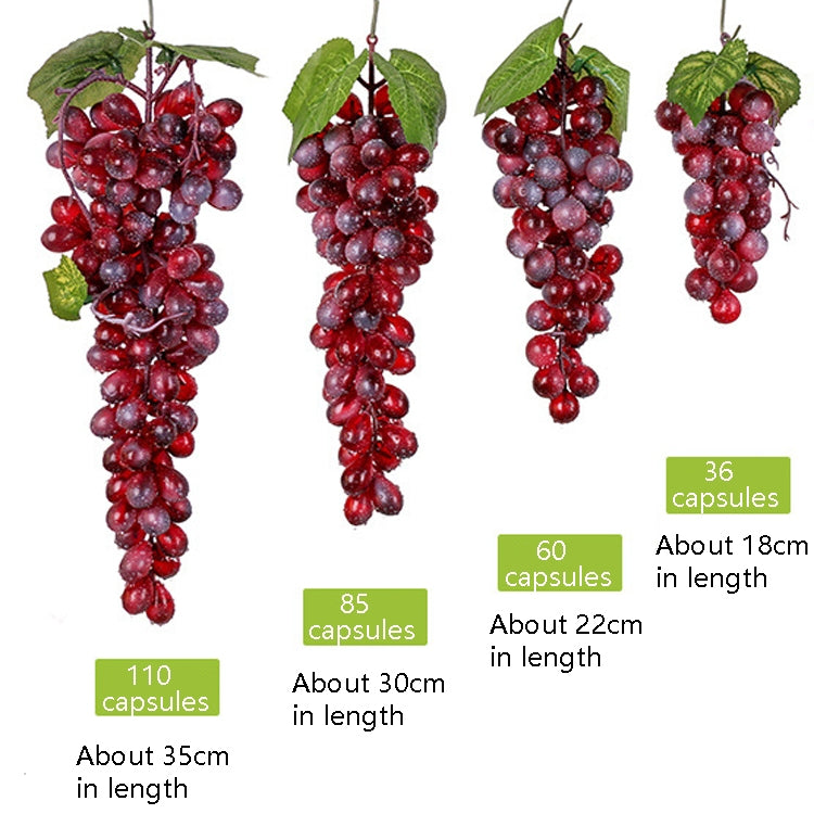2 Bunches 110 Black Grapes Simulation Fruit Simulation Grapes PVC with Cream Grape Shoot Props - free shipping - PMC TechLife - Order now!