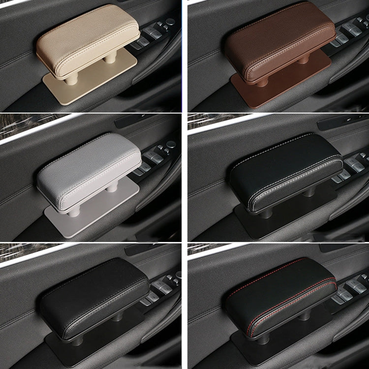 Car Arm Handle Seat Left Hand Elbow Tray Universal Leather Increasing Pad Central Armrest Box(Gray) - Seat Accessories by PMC TechLife | Online Shopping South Africa | PMC TechLife