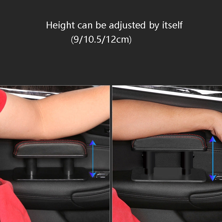 Car Arm Handle Seat Left Hand Elbow Tray Universal Leather Increasing Pad Central Armrest Box(Gray) - Seat Accessories by PMC TechLife | Online Shopping South Africa | PMC TechLife