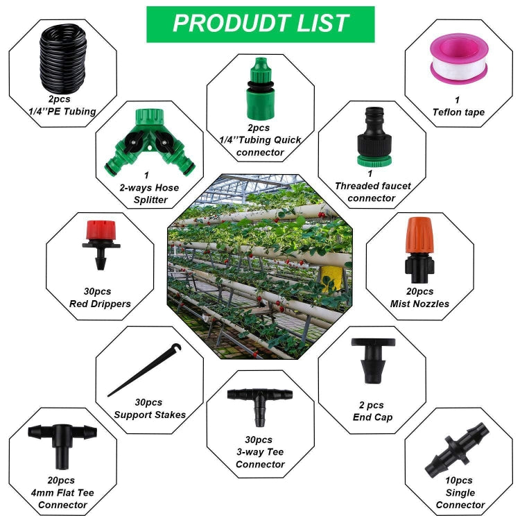 149 In 1 30m Adjustable Dripper DIY Automatic Watering Device Drip Irrigation Kit - Watering & Irrigation by PMC Jewellery | Online Shopping South Africa | PMC Jewellery | Buy Now Pay Later Mobicred