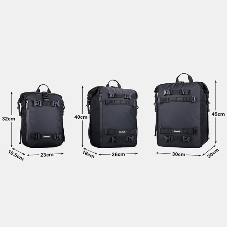 Rhinowalk Multi-Function Motorcycle Rear Seat Bag Combination Rear Shelf Pannier, Colour: Yellow 30L - free shipping - PMC TechLife - Order now!