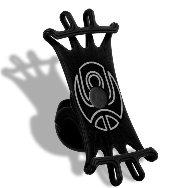 Multifunctional Silicone Bicycle Mobile Phone Holder Motorcycle Riding Navigation Fixed Bracket(Black) - Holders by PMC TechLife | Online Shopping South Africa | PMC TechLife | Buy Now Pay Later Mobicred