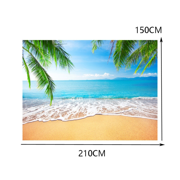 2.1m X 1.5m Coconut Tree Sea View Photography Cloth - Other by PMC Jewellery | Online Shopping South Africa | PMC Jewellery