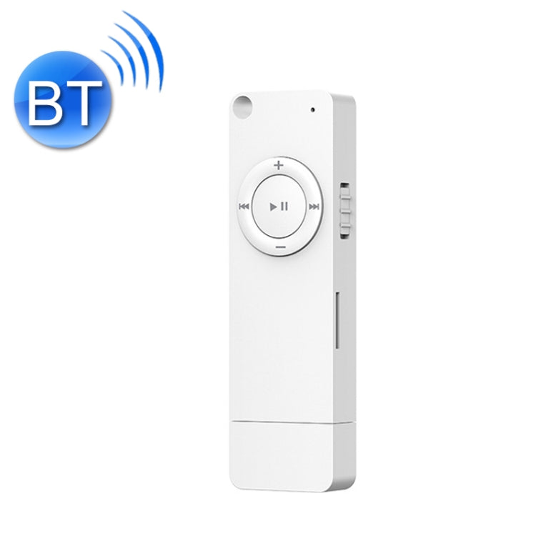XT02 U Disk Style MP3 Music Player, Memory Capacity: Bluetooth Set(White) - MP3 Player by PMC TechLife | Online Shopping South Africa | PMC TechLife | Buy Now Pay Later Mobicred