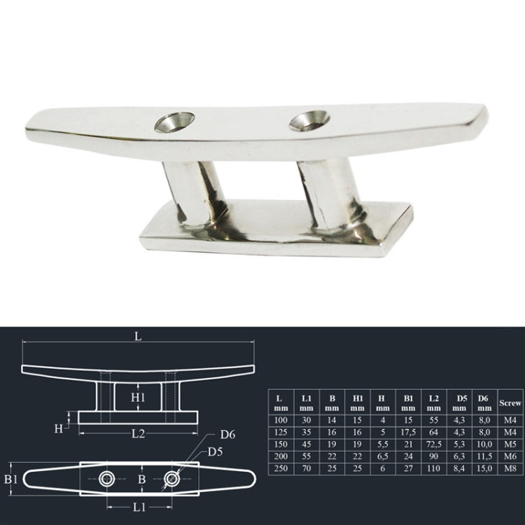 316 Stainless Steel Siamese Mooring Bollard For Marine Boat Yacht, Specification:  5 inch - Marine Accessories & Parts by PMC Jewellery | Online Shopping South Africa | PMC Jewellery | Buy Now Pay Later Mobicred