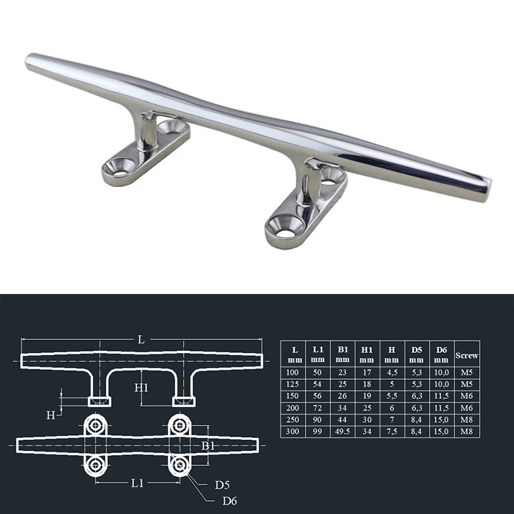 316 Stainless Steel Heavy Round Cable Bolt Yacht Bollard Shofar Pile For Boat, Specification: 100mm 4inch - Marine Accessories & Parts by PMC Jewellery | Online Shopping South Africa | PMC Jewellery | Buy Now Pay Later Mobicred