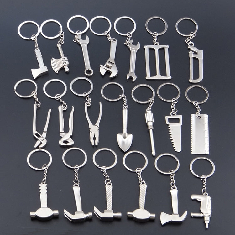 10 PCS Tool Metal Keychain Car Key Ring Pendant, Colour: H-389 Hex Wrench - Key Rings by PMC Jewellery | Online Shopping South Africa | PMC Jewellery | Buy Now Pay Later Mobicred