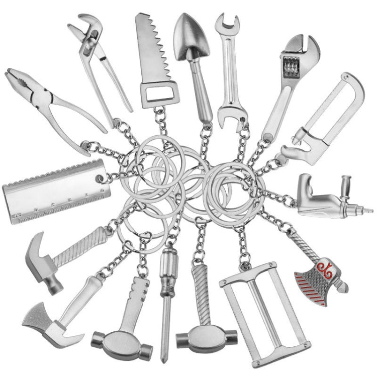 10 PCS Tool Metal Keychain Car Key Ring Pendant, Colour: H-556 Shovel - Key Rings by PMC Jewellery | Online Shopping South Africa | PMC Jewellery | Buy Now Pay Later Mobicred