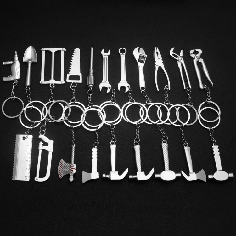 10 PCS Tool Metal Keychain Car Key Ring Pendant, Colour: H-556 Shovel - Key Rings by PMC Jewellery | Online Shopping South Africa | PMC Jewellery | Buy Now Pay Later Mobicred