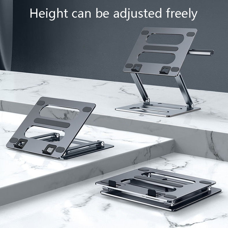 Oatsbasf Z08 Metal Notebook Support Adjustable Desktop Increase Notebook Stand(Gray) - free shipping - PMC Jewellery - Order now!
