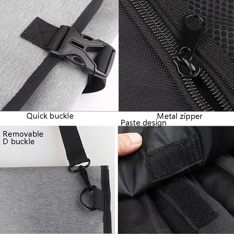 WESSLECO Chef Knife Tool Storage Bag Oxford Cloth Knife Bag(Gray) - Storage Bags by WESSLECO | Online Shopping South Africa | PMC TechLife | Buy Now Pay Later Mobicred