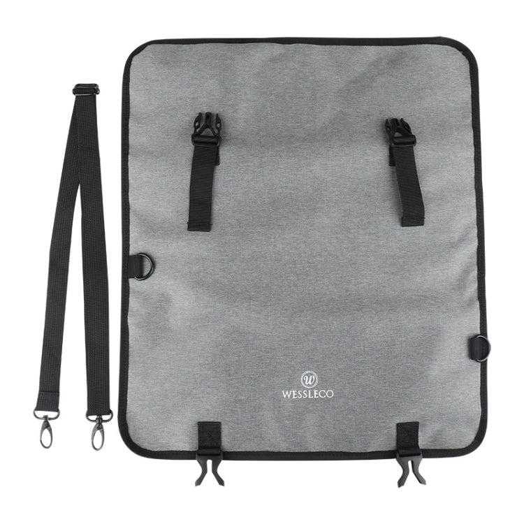 WESSLECO Chef Knife Tool Storage Bag Oxford Cloth Knife Bag(Gray) - Storage Bags by WESSLECO | Online Shopping South Africa | PMC TechLife | Buy Now Pay Later Mobicred