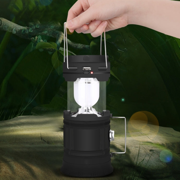 5803 Solar Camping Lamp Outdoor LED Emergency Portable Light Support USB Output(Red) - Camping Lighting by PMC TechLife | Online Shopping South Africa | PMC TechLife | Buy Now Pay Later Mobicred