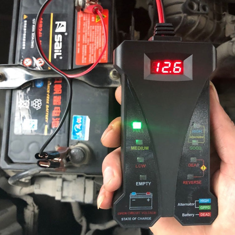12V Three-In-One Battery Tester Digital Display Tester - Electronic Test by PMC TechLife | Online Shopping South Africa | PMC TechLife | Buy Now Pay Later Mobicred