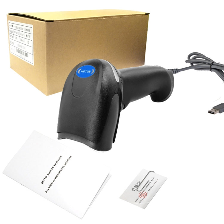 NETUM F5 Anti-Slip And Anti-Vibration Barcode Scanner, Model: Wired Laser - Barcode Scanner by NETUM | Online Shopping South Africa | PMC Jewellery | Buy Now Pay Later Mobicred