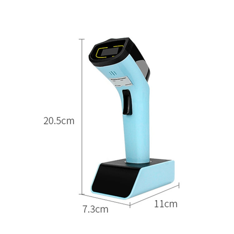 Handheld Barcode Scanner With Storage, Model: Wireless Two-dimensional - Barcode Scanner by PMC Jewellery | Online Shopping South Africa | PMC Jewellery | Buy Now Pay Later Mobicred