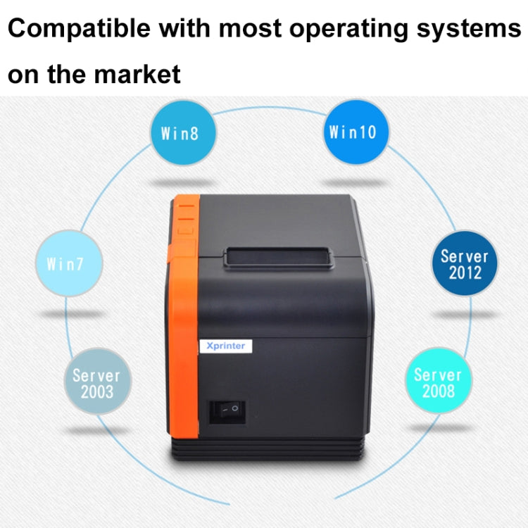 Xprinter XP-T58L 58mm Supermarket Cashier Receipt Thermal Printer, Spec: Parallel Port(EU Plug) - free shipping - PMC TechLife - Order now!