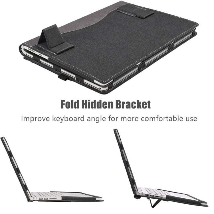 For Samsung Galaxy Book Pro 15.6 inch Leather Laptop Anti-Fall Protective Case With Stand(Dark Blue) - free shipping - PMC Jewellery - Order now!
