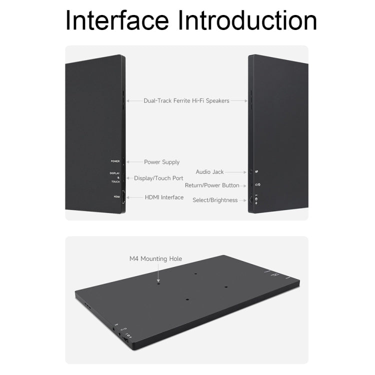 Waveshare 13.3 Inch 2K 2560×1440 HDMI/Type-C Display Interface AMOLED Touch Display(UK Plug) - free shipping - PMC Jewellery - Order now!