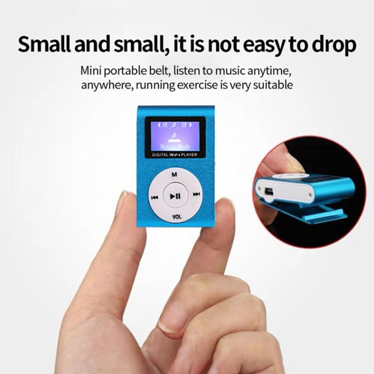 512M+Earphone+Cable Mini Lavalier Metal MP3 Music Player with Screen(Black) - MP3 Player by PMC TechLife | Online Shopping South Africa | PMC TechLife | Buy Now Pay Later Mobicred
