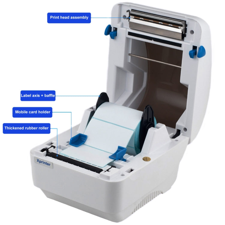 Xprinter XP-320B 80mm Thermal Barcode Supermarket Cashier Label Printer, Spec: USB+Bluetooth(US Plug) - free shipping - PMC TechLife - Order now!