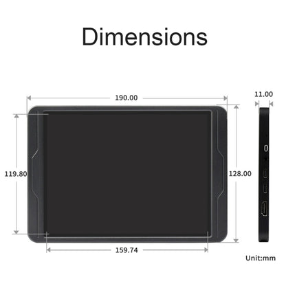 Waveshare 8 Inch 2K IPS 1536×2048 Optical Bonding Toughened Glass Panel Touch Display, Plug:US Plug - Modules Expansions Accessories by PMC Jewellery | Online Shopping South Africa | PMC Jewellery | Buy Now Pay Later Mobicred