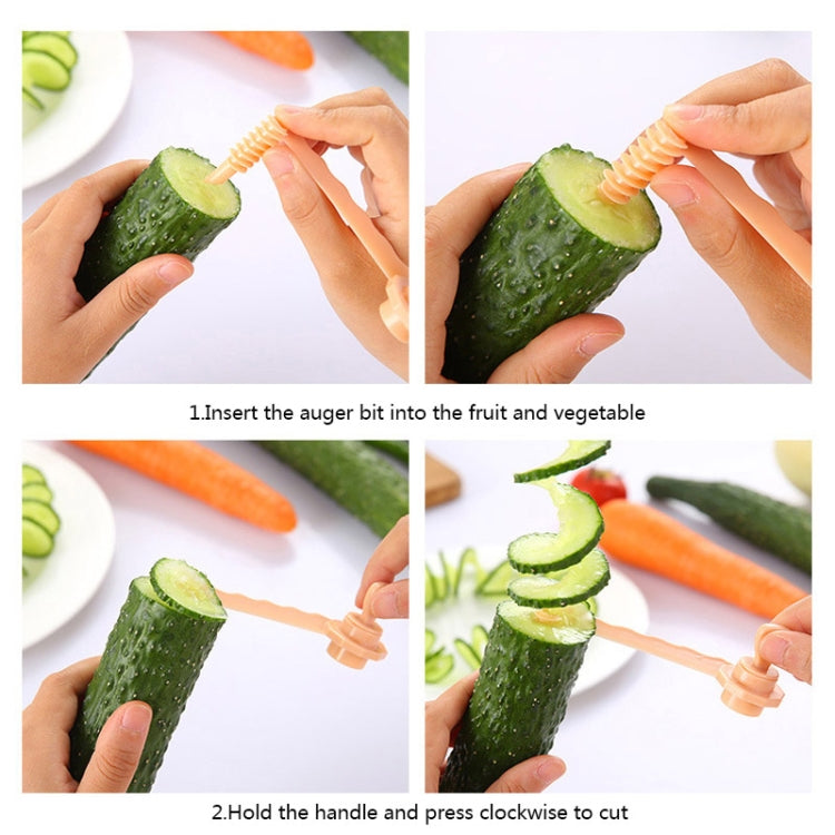 Carrot Spiral Slicer Vegetable Potato Cutter(Blue) - Cutter & Peeler by PMC TechLife | Online Shopping South Africa | PMC TechLife | Buy Now Pay Later Mobicred