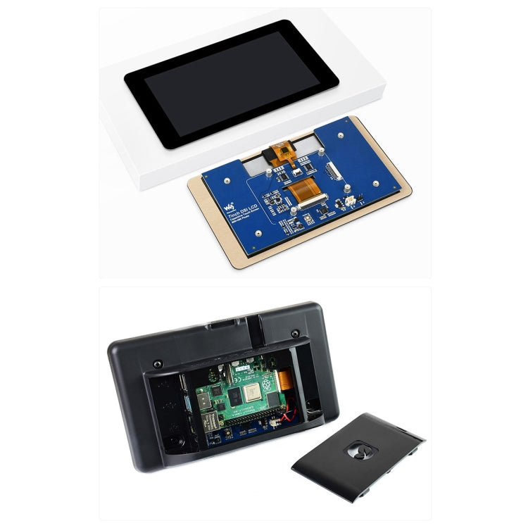 Waveshare 7 inch 800��480 IPS Capacitive Touch Display, DSI Interface, 5-Point Touch with Case - free shipping - PMC TechLife - Order now!