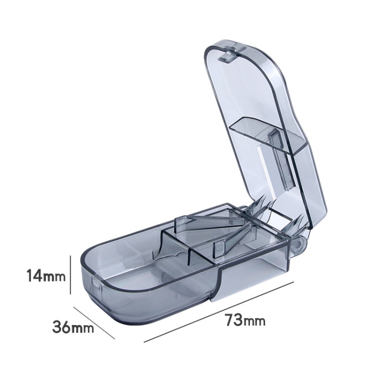 2pcs R8335 Transparent Medicine Cutter Food Grade Plastic Split Cartridge Pill Separator(Black) - free shipping - PMC TechLife - Order now!