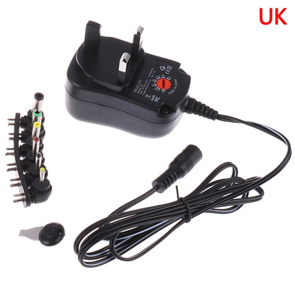 C5 3-12V 12W Adjustable Voltage Regulated Switch Power Supply Power Adapter Multifunction Charger With DC Tips(UK Plug) - AC Adapers by PMC Jewellery | Online Shopping South Africa | PMC Jewellery | Buy Now Pay Later Mobicred