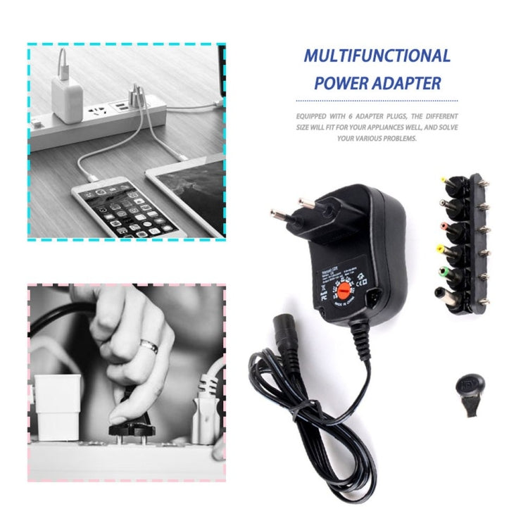 C5 3-12V 12W Adjustable Voltage Regulated Switch Power Supply Power Adapter Multifunction Charger With DC Tips(EU Plug) - AC Adapers by PMC Jewellery | Online Shopping South Africa | PMC Jewellery | Buy Now Pay Later Mobicred