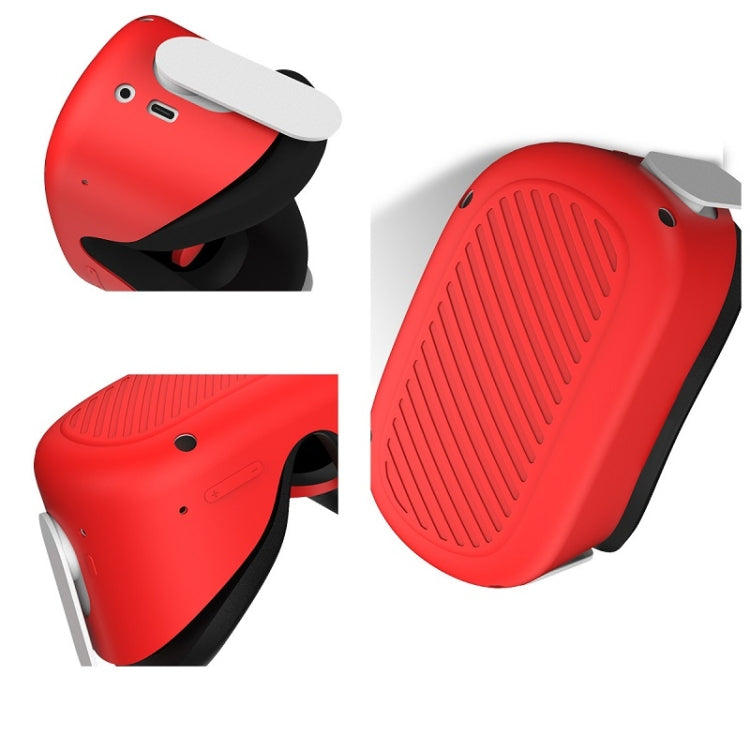 VR Glasses Silicone Waterproof Dust-Proof And Fall-Proof Protective Shell For Meta Quest(Red) - VR Accessories by PMC Jewellery | Online Shopping South Africa | PMC Jewellery | Buy Now Pay Later Mobicred