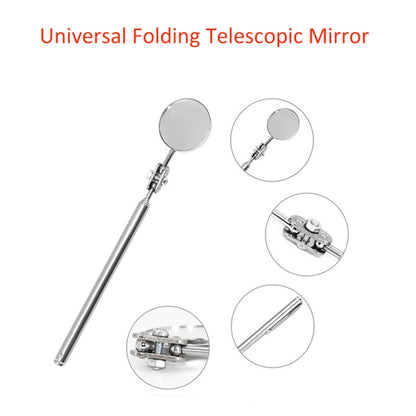 Car Repair Detection Mirror Universal Folding Telescopic Mirror Welding Chassis Inspection Mirror, Model: Silver 30mm - Inspection Tools by PMC Jewellery | Online Shopping South Africa | PMC Jewellery | Buy Now Pay Later Mobicred