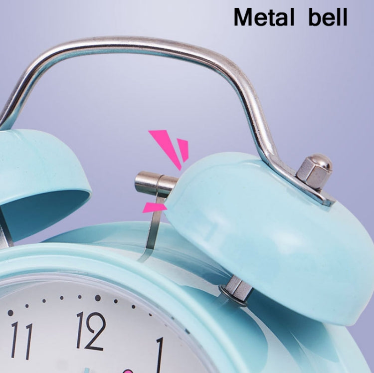 Student Cute Style Bell Alarm Clock Bedside Mute Clock With Light Specification��� Y35 4 Inch (Green) - Alarm Clocks by PMc TechLife | Online Shopping South Africa | PMc TechLife | Buy Now Pay Later Mobicred