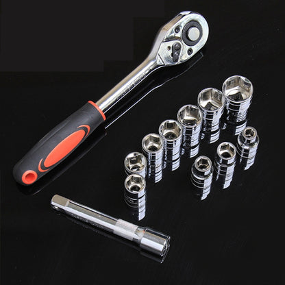 CY-0028 12 PCS/Set Auto Repair Tool Ratchet Quick Socket Wrench Hardware Box Combination, Model: 1/2 Big Fly - Hand Tool Sets by PMC Jewellery | Online Shopping South Africa | PMC Jewellery | Buy Now Pay Later Mobicred