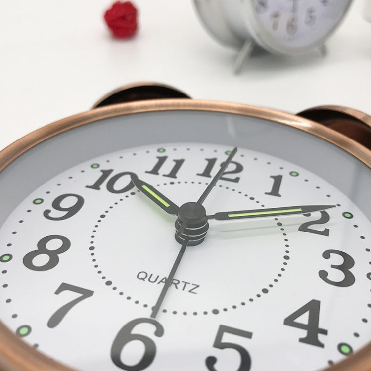 Metal Quality Mute Luminous Alarm Clock Classic Double Bell Clock(Yellow) - Alarm Clocks by PMc TechLife | Online Shopping South Africa | PMc TechLife | Buy Now Pay Later Mobicred