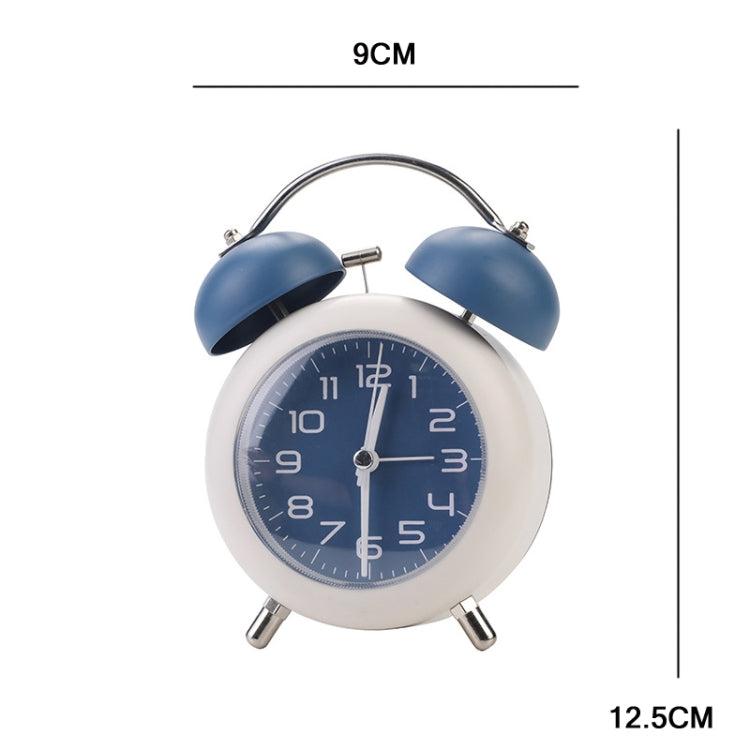 Bedroom Desktop Metal Digital Mechanical Alarm Clock Living Room Silent Clock With Night Light(Blue) - Alarm Clocks by PMc TechLife | Online Shopping South Africa | PMc TechLife | Buy Now Pay Later Mobicred