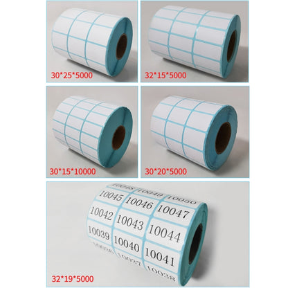 Three-Proof Thermal Paper Three-Row Bar Code Non-Adhesive Printing Paper, Size: 30 x 20mm (10000 Pieces) - Printer Accessories by PMC Jewellery | Online Shopping South Africa | PMC Jewellery | Buy Now Pay Later Mobicred