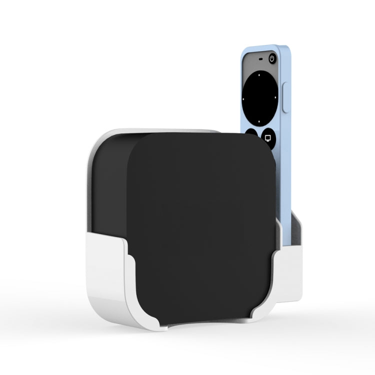 JV06T Set Top Box Bracket + Remote Control Protective Case Set for Apple TV(Black + Sky Blue) - Apple TV Accessories by PMC Jewellery | Online Shopping South Africa | PMC Jewellery | Buy Now Pay Later Mobicred