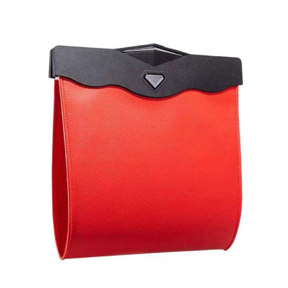 Car Trash Can Car Chair Back Hanging Storage Box Hidden Folding Storage Bag With LED Light(Red) - Stowing Tidying by PMC Jewellery | Online Shopping South Africa | PMC Jewellery | Buy Now Pay Later Mobicred