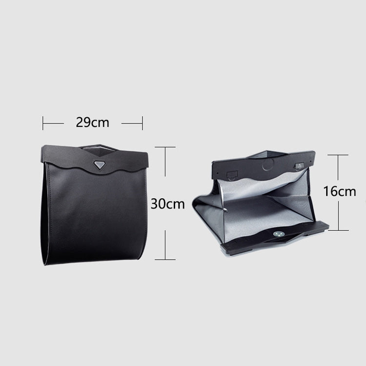 Car Trash Can Car Chair Back Hanging Storage Box Hidden Folding Storage Bag With LED Light(Red) - Stowing Tidying by PMC TechLife | Online Shopping South Africa | PMC TechLife | Buy Now Pay Later Mobicred