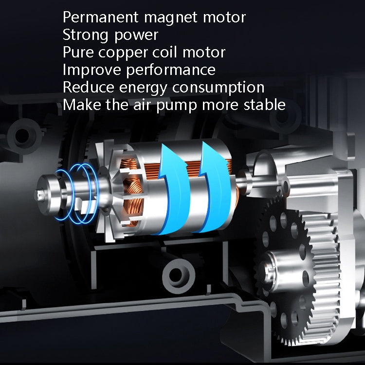 Portable Multi-Function Smart Car Inflatable Pump Electric Air Pump, Style: Wired With Light Pointer - Inflatable Pump by PMC TechLife | Online Shopping South Africa | PMC TechLife