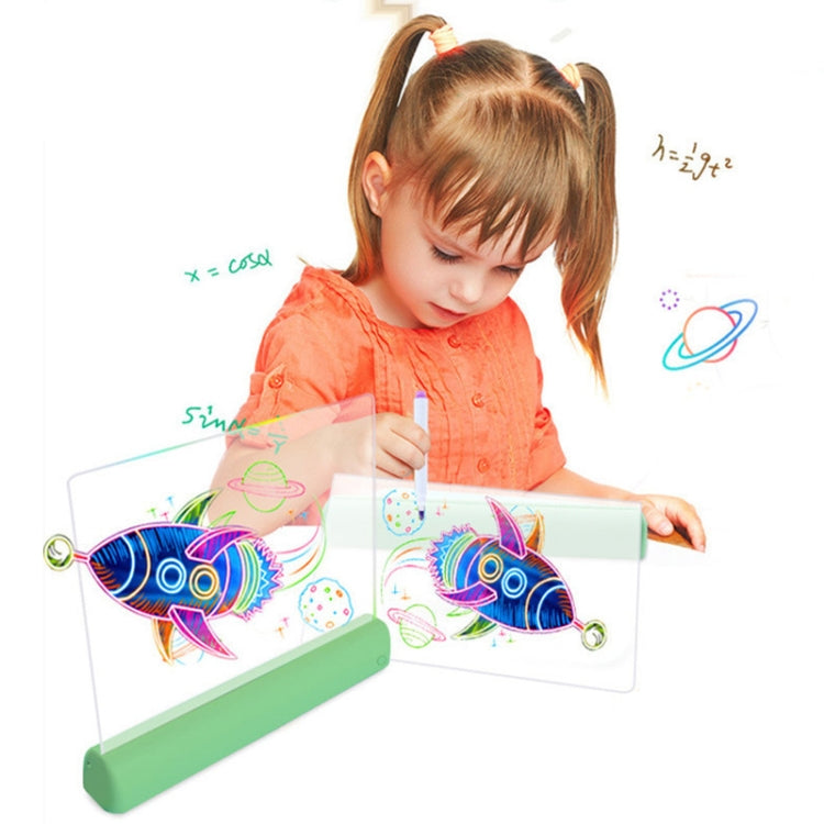 3D Painting Fluorescent Plate LED Shining Puzzle Children Graffiti Panel Handwritten Message Board(Blue) -  by PMC Jewellery | Online Shopping South Africa | PMC Jewellery | Buy Now Pay Later Mobicred