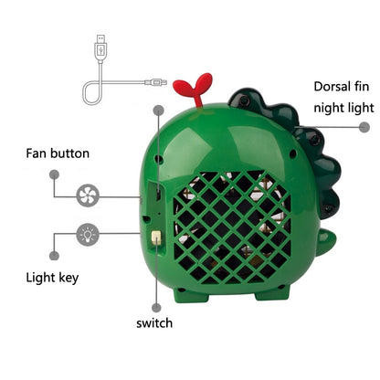 A9 Desktop Dinosaur Fan USB Mini Large Wind Fan(Green) - Electric Fans by PMC Jewellery | Online Shopping South Africa | PMC Jewellery | Buy Now Pay Later Mobicred